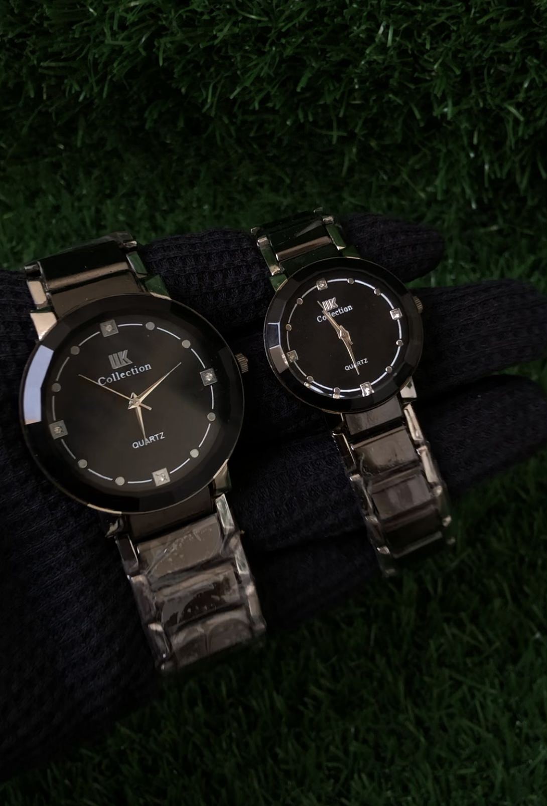 Classic Black Couple Watch Set
