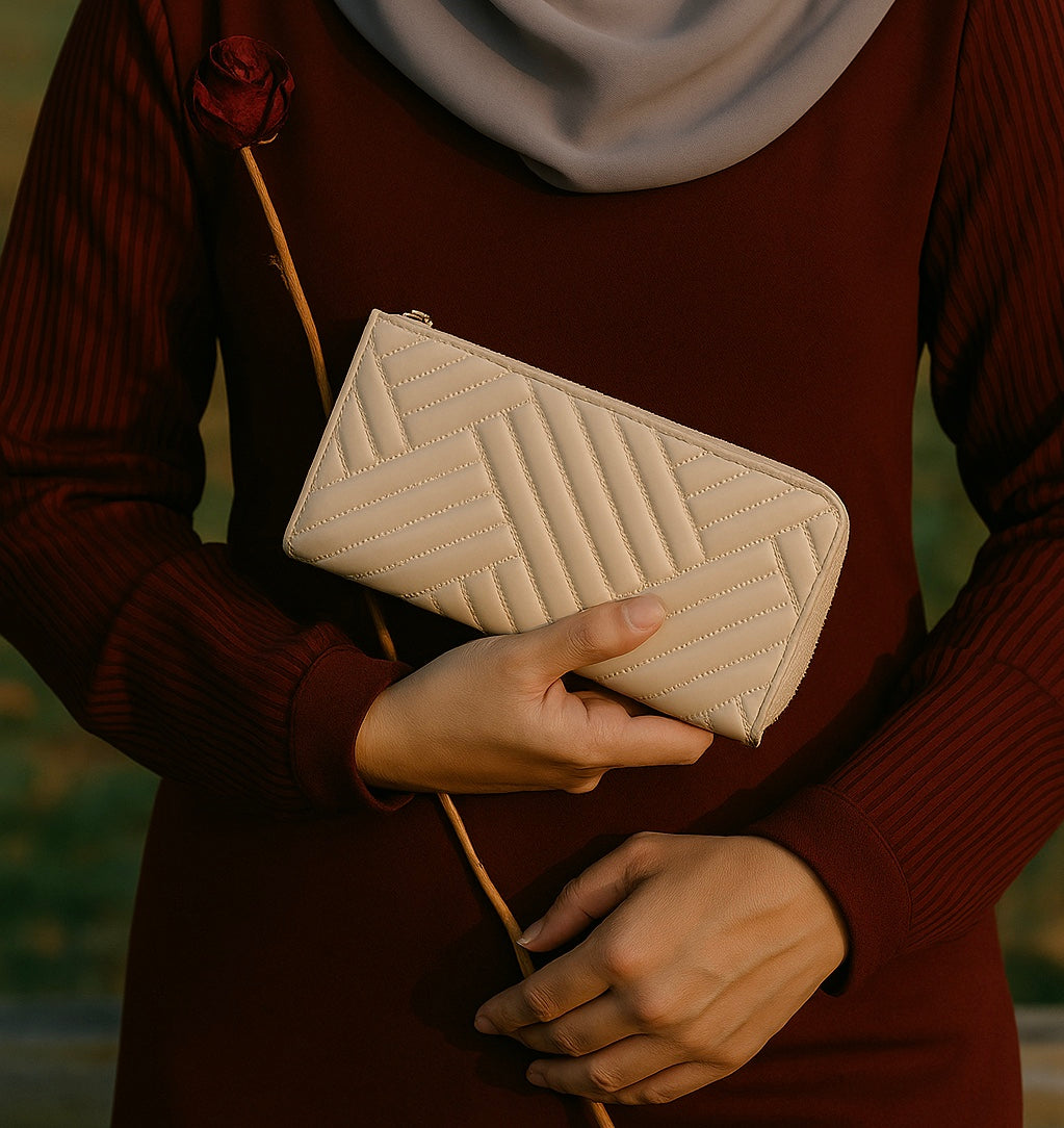 Quilted Zip Wallet